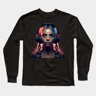 Techno Girl 2 Long Sleeve T-Shirt